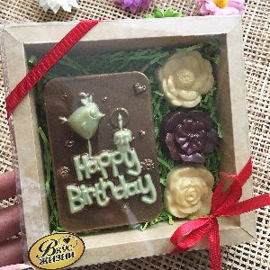 Набор Happy Birthday с цветочками